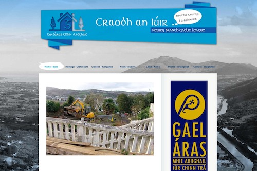 The New Newry Gaelic League Gaeláras Mhic Ardghail website